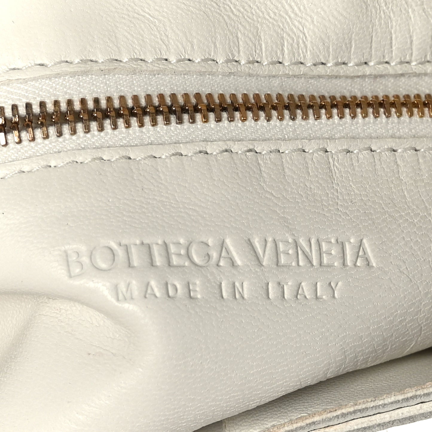 Grained Calfskin Maxi Intrecciato Cassette Crossbody Bag White