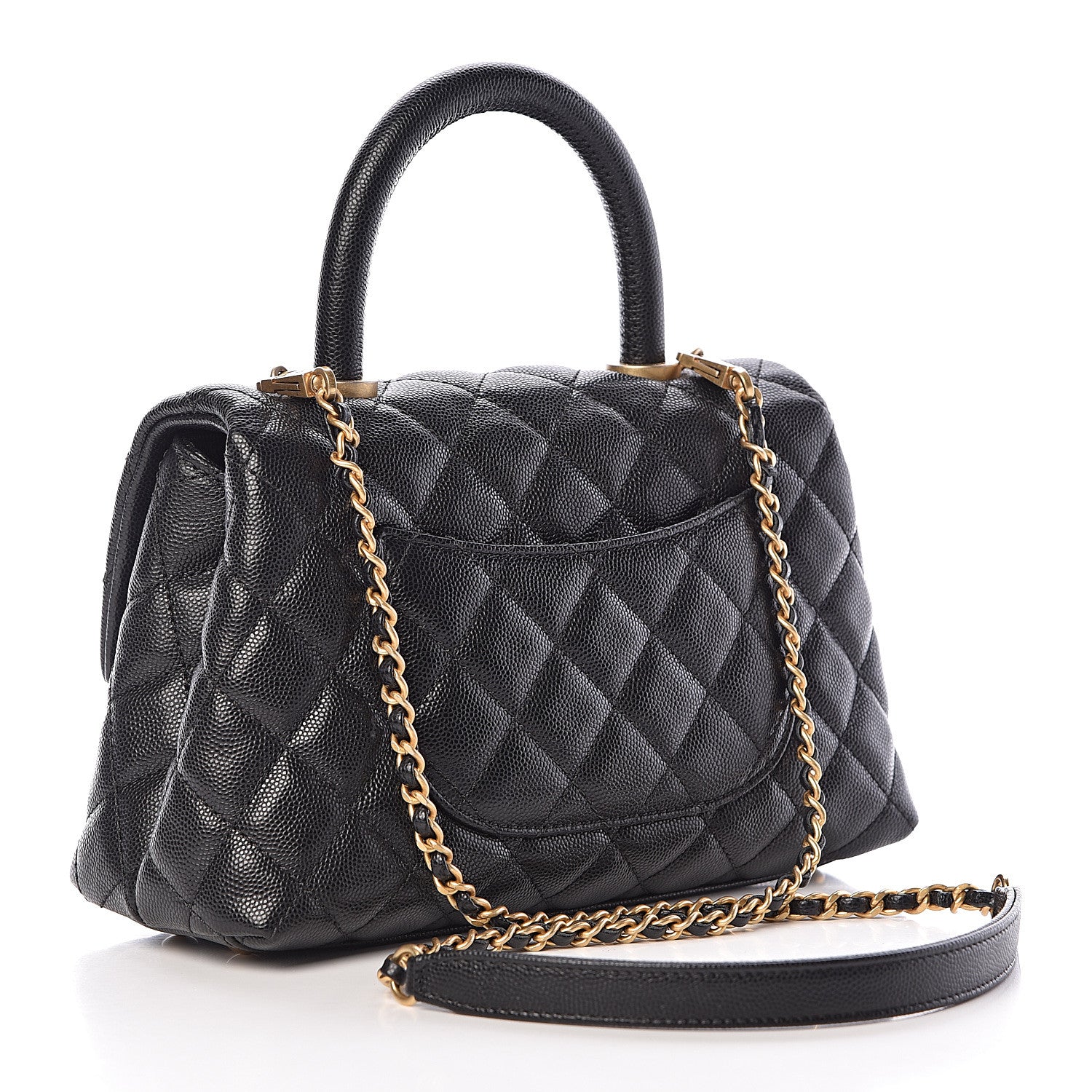 Chanel Caviar Quilted Mini Coco Handle Flap Black 3 of 11