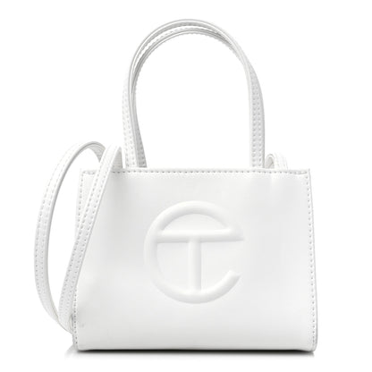 Telfar Vegan Leather Small Shopping Bag White 1 of 12
