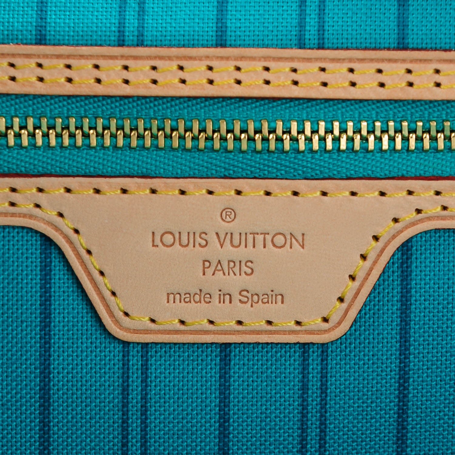 Louis Vuitton Monogram V Neverfull MM Turquoise 6 of 7