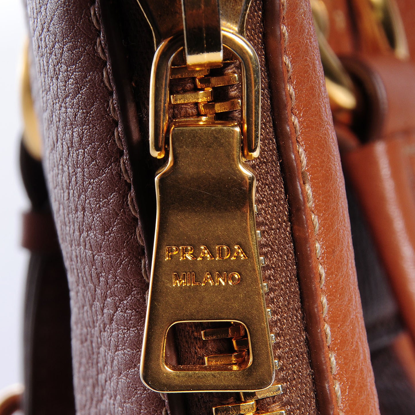 Vitello Daino Shopping Tote Brandy