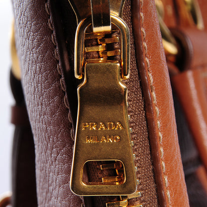 Prada Vitello Daino Shopping Tote Brandy 9 of 12