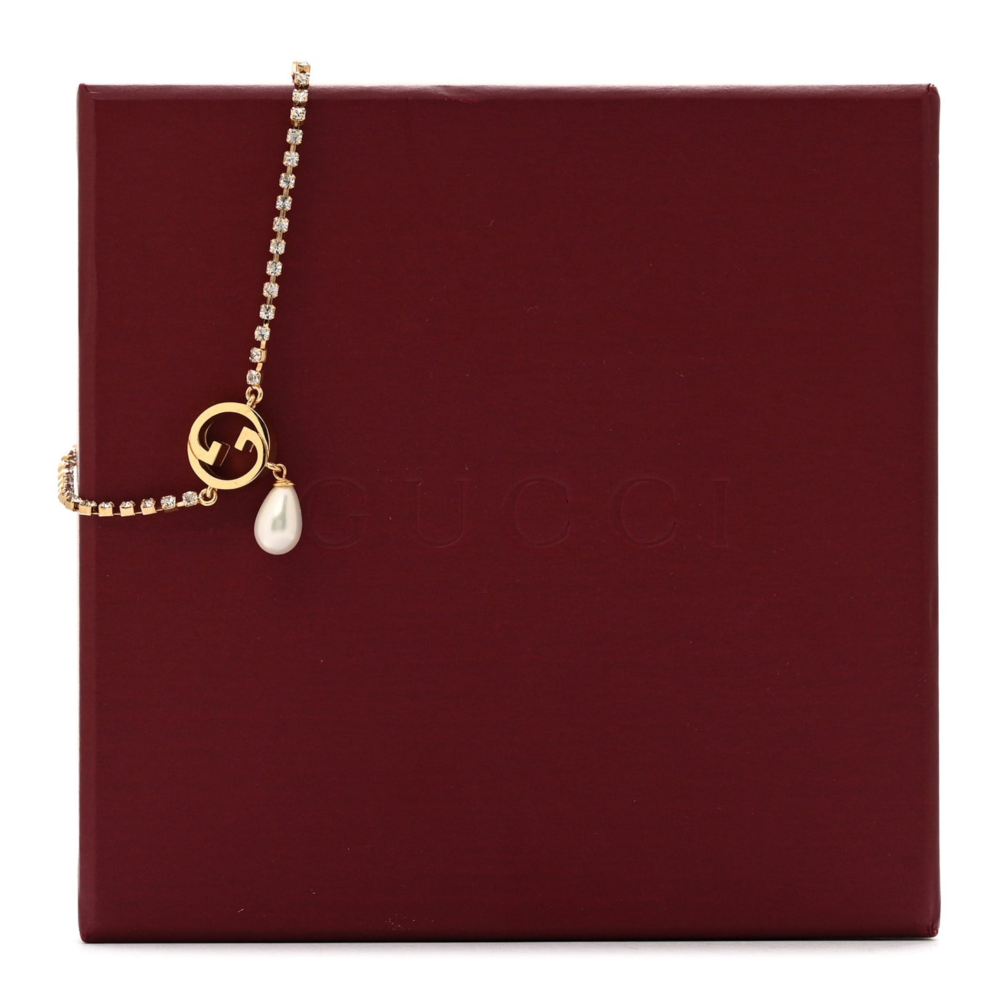 Crystal Pearl Bracelet Gold Gold