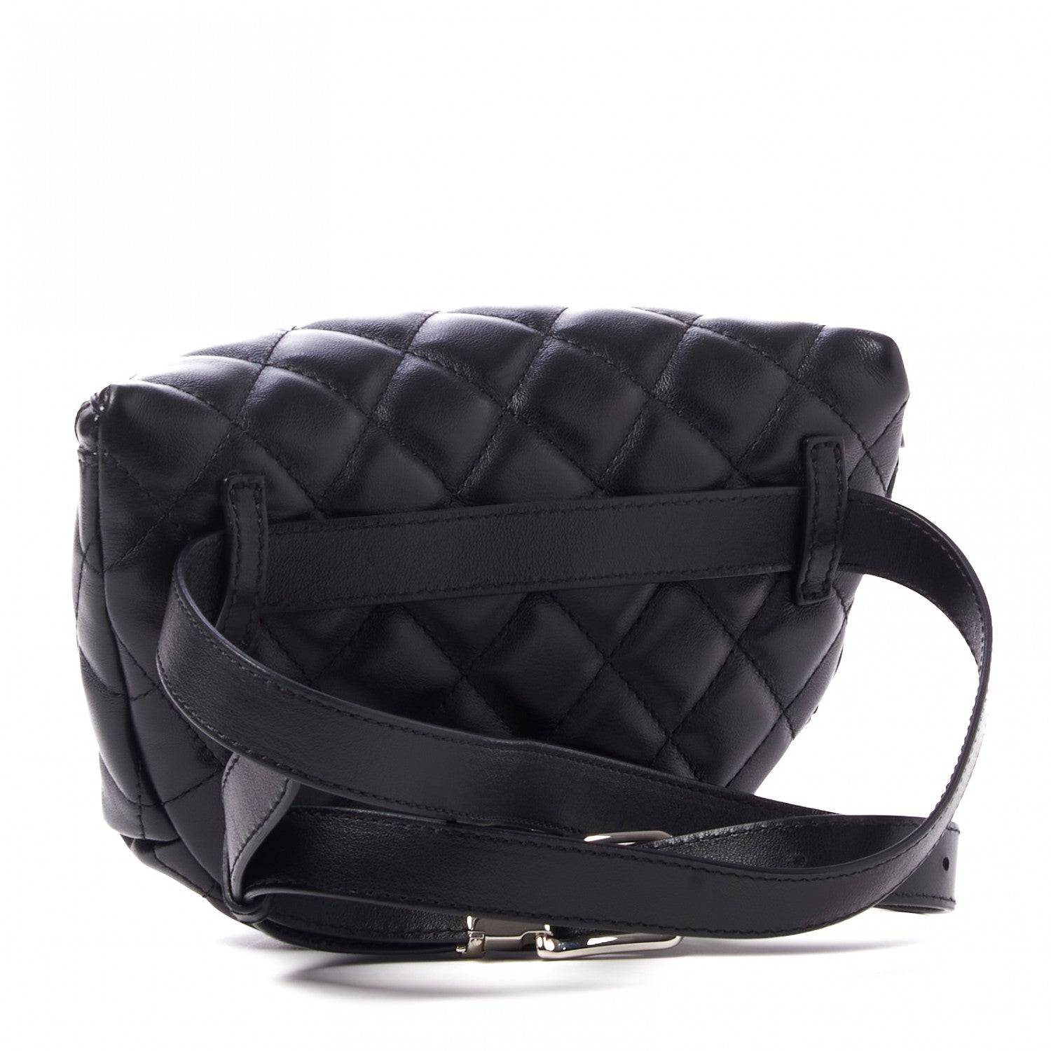 Chanel Calfskin Quilted Waist Belt Bag Black 4 of 10
