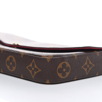 Louis Vuitton Monogram Pochette Felicie Chain Wallet Fuchsia 6 of 10