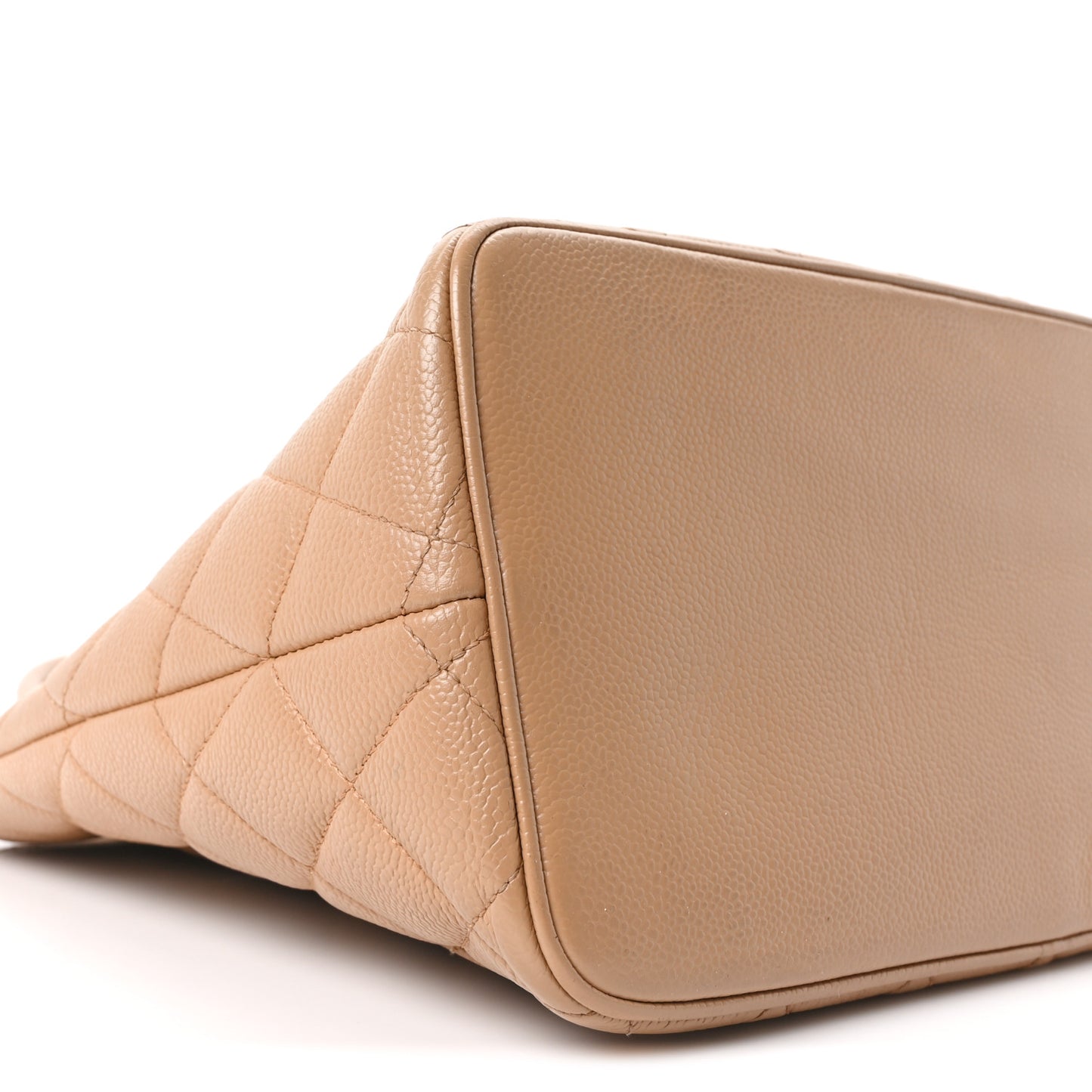 Caviar Quilted Medallion Tote Beige