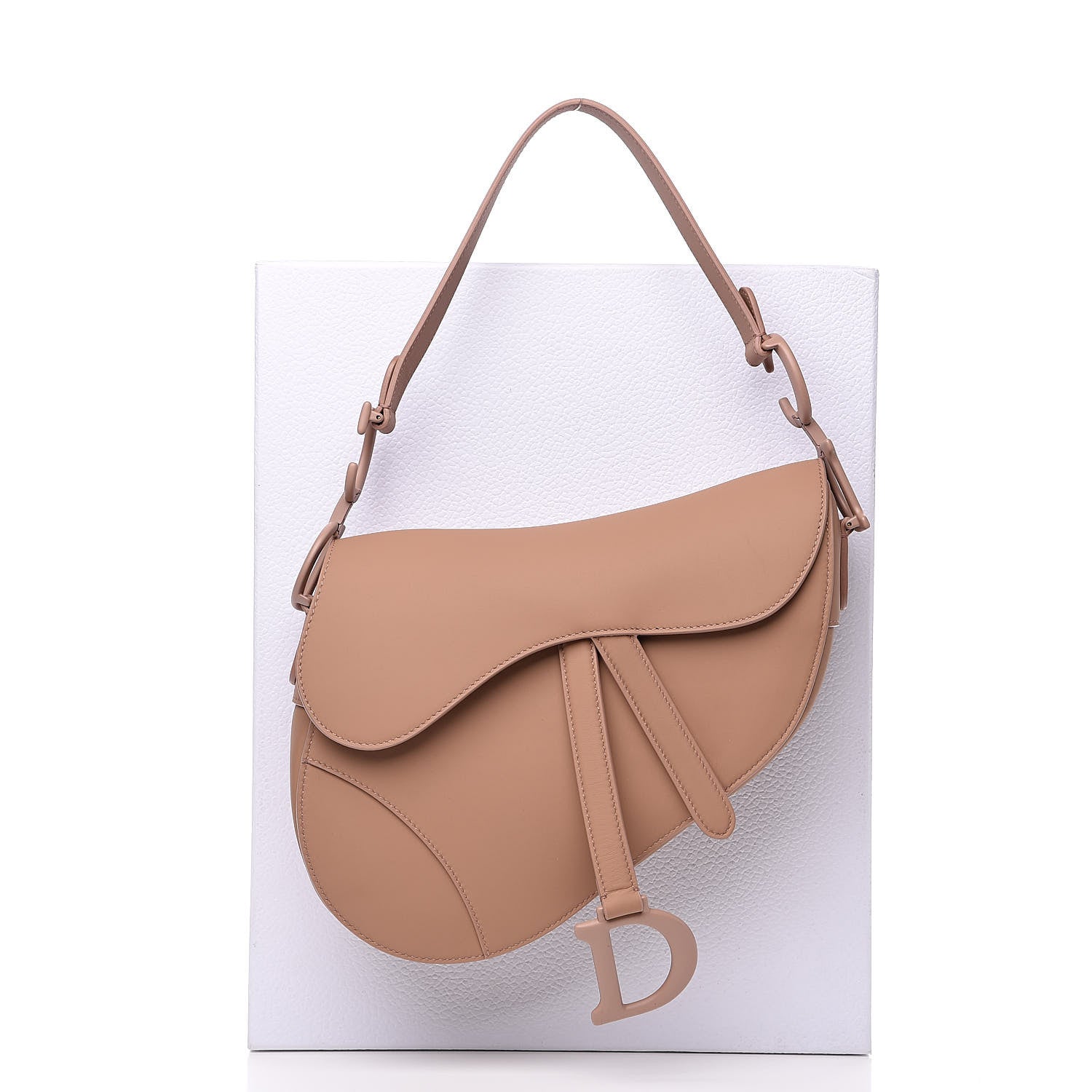 Christian Dior Ultra Matte Calfskin Saddle Bag Blush 10 of 10