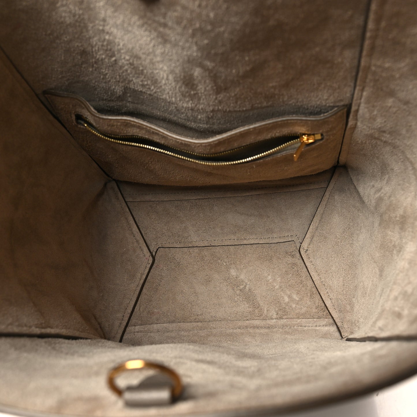 Soft Grained Calfskin Sangle Bucket Bag Taupe