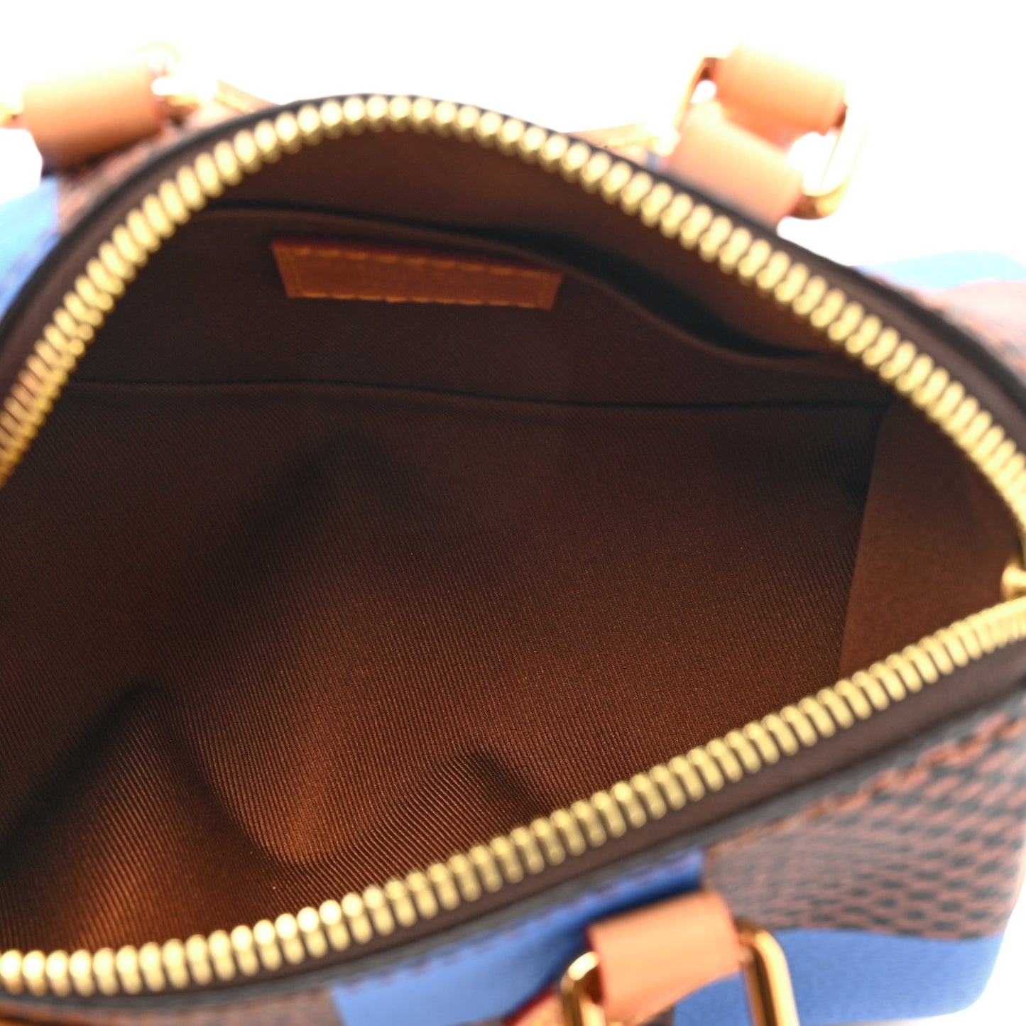 Damier Pop Speedy Bandouliere 18 Blue