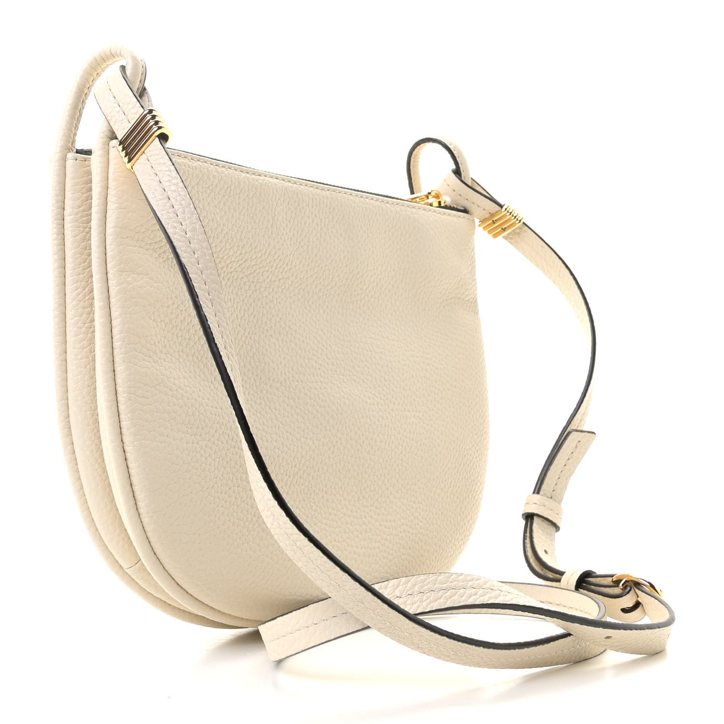 Grained Calfskin Group Crossbody Marshmallow