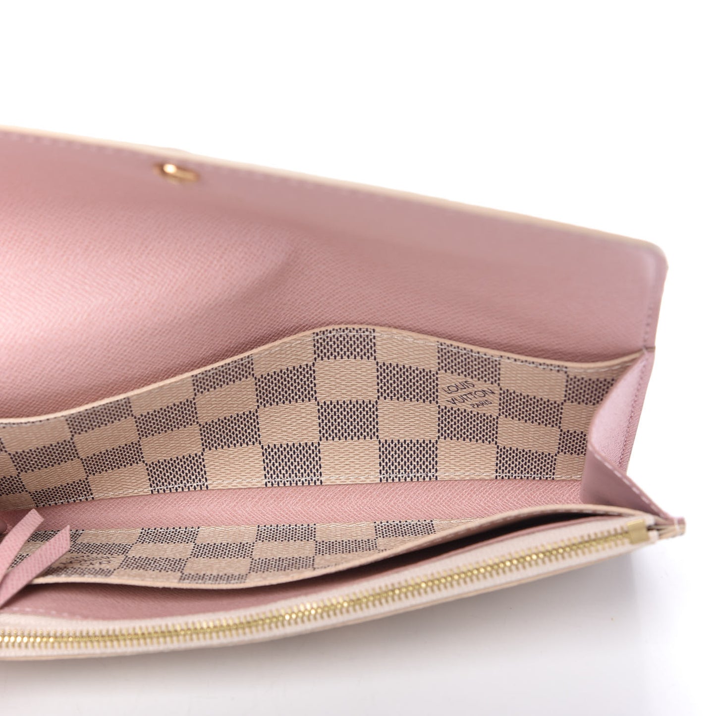 Damier Azur Emilie Wallet Rose Ballerine