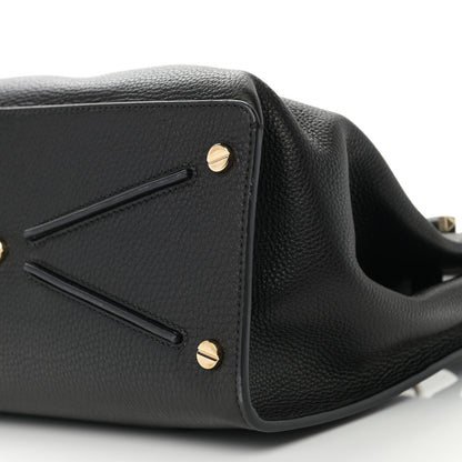 Valentino Garavani Pebbled Calfskin Large JoyLock Satchel Black 11 of 11