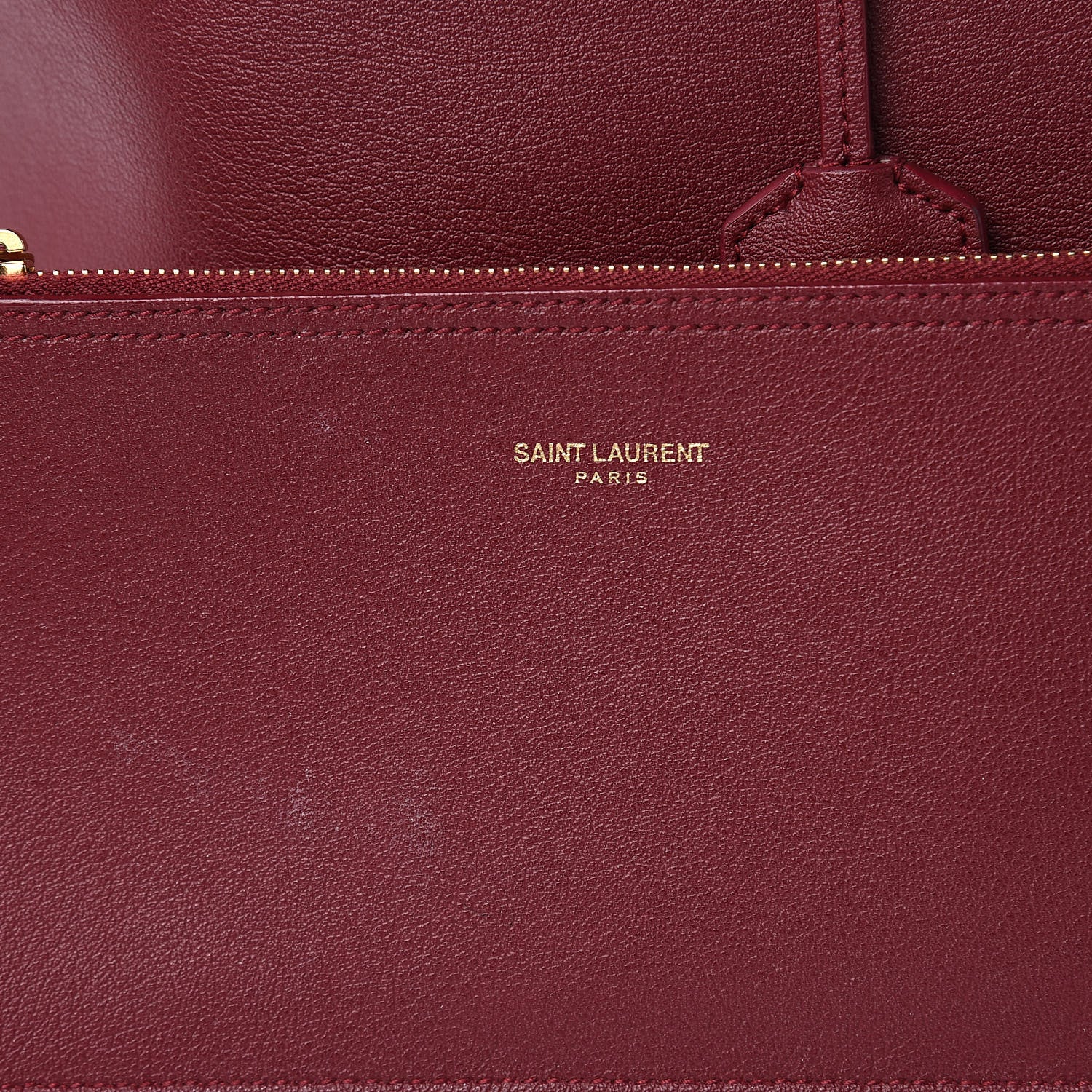 Saint Laurent Calfskin Large Shopping Tote Carmin 13 of 14