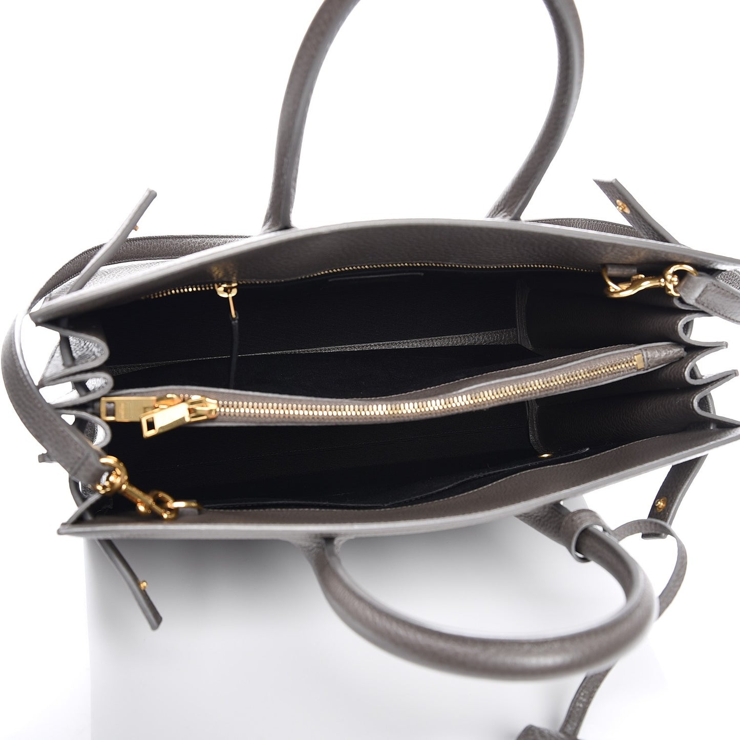 Grained Calfskin Small Sac De Jour Dark Anthracite