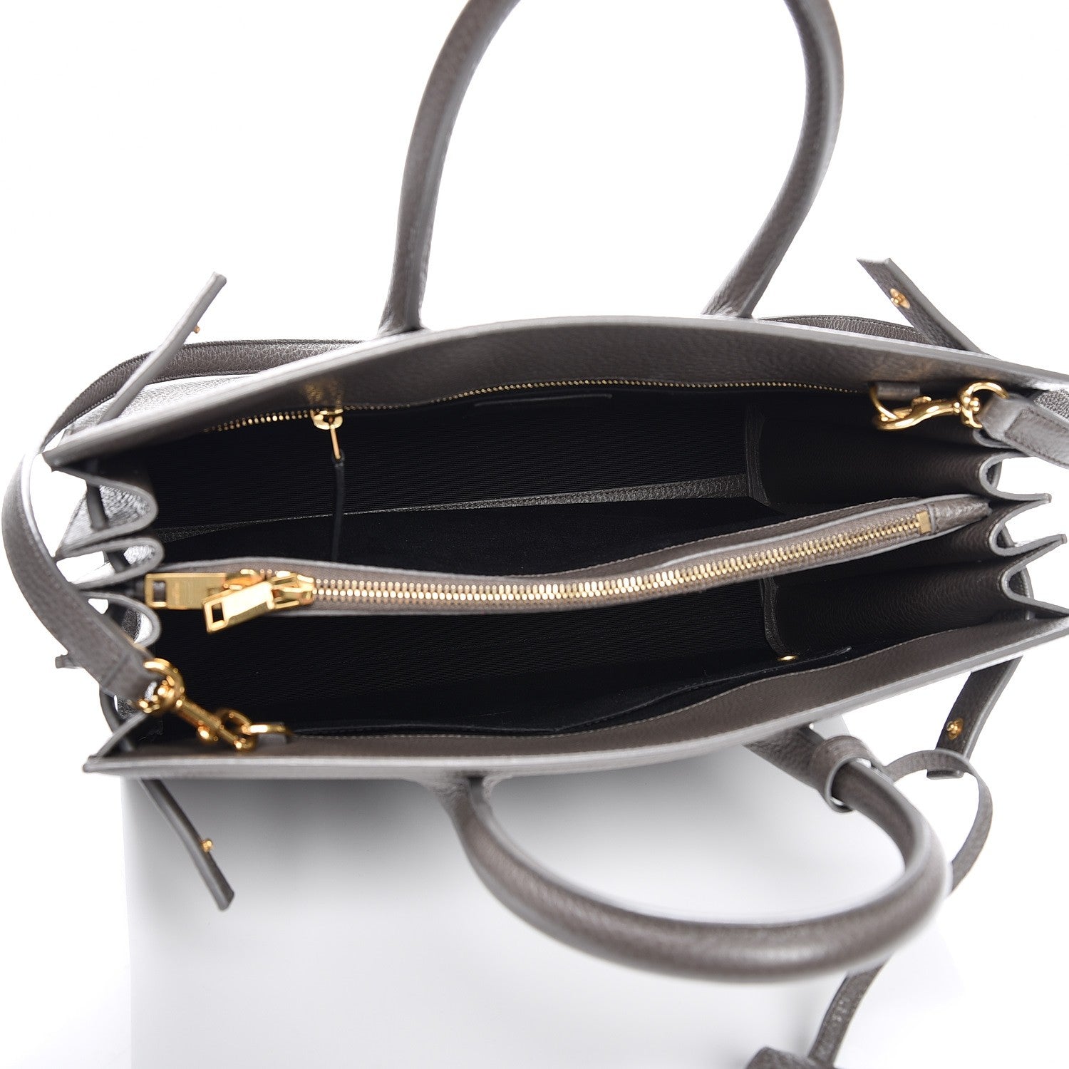 Saint Laurent Grained Calfskin Small Sac De Jour Dark Anthracite 6 of 9