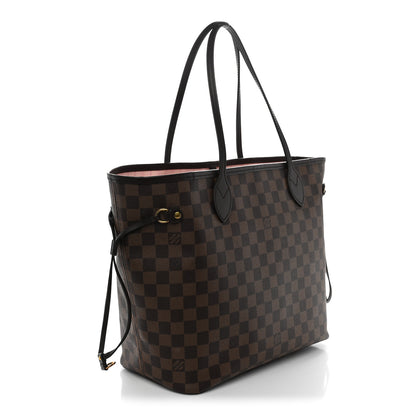 Louis Vuitton Damier Ebene Neo Neverfull MM Rose Ballerine 3 of 9