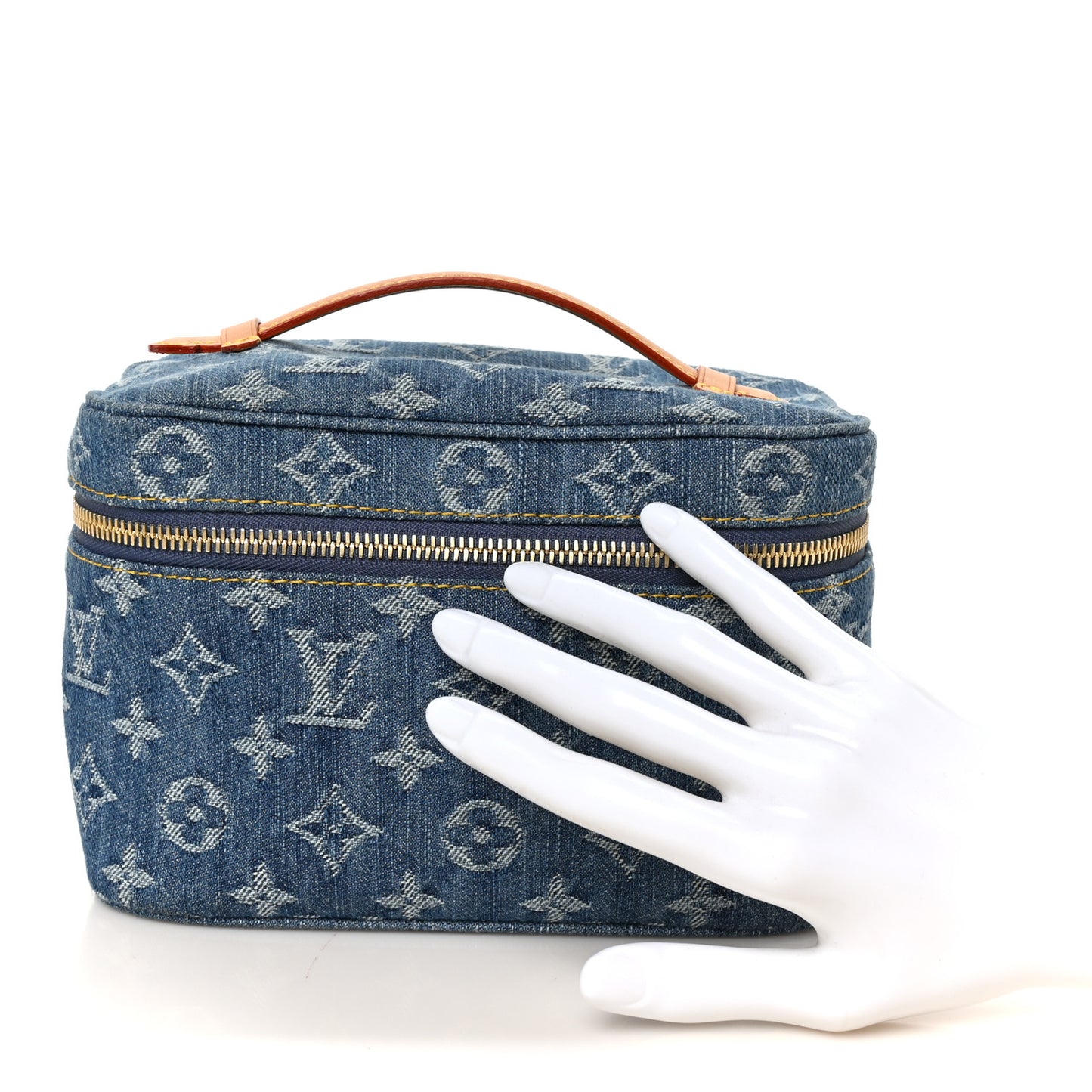 Monogram Denim Nice Mini Blue