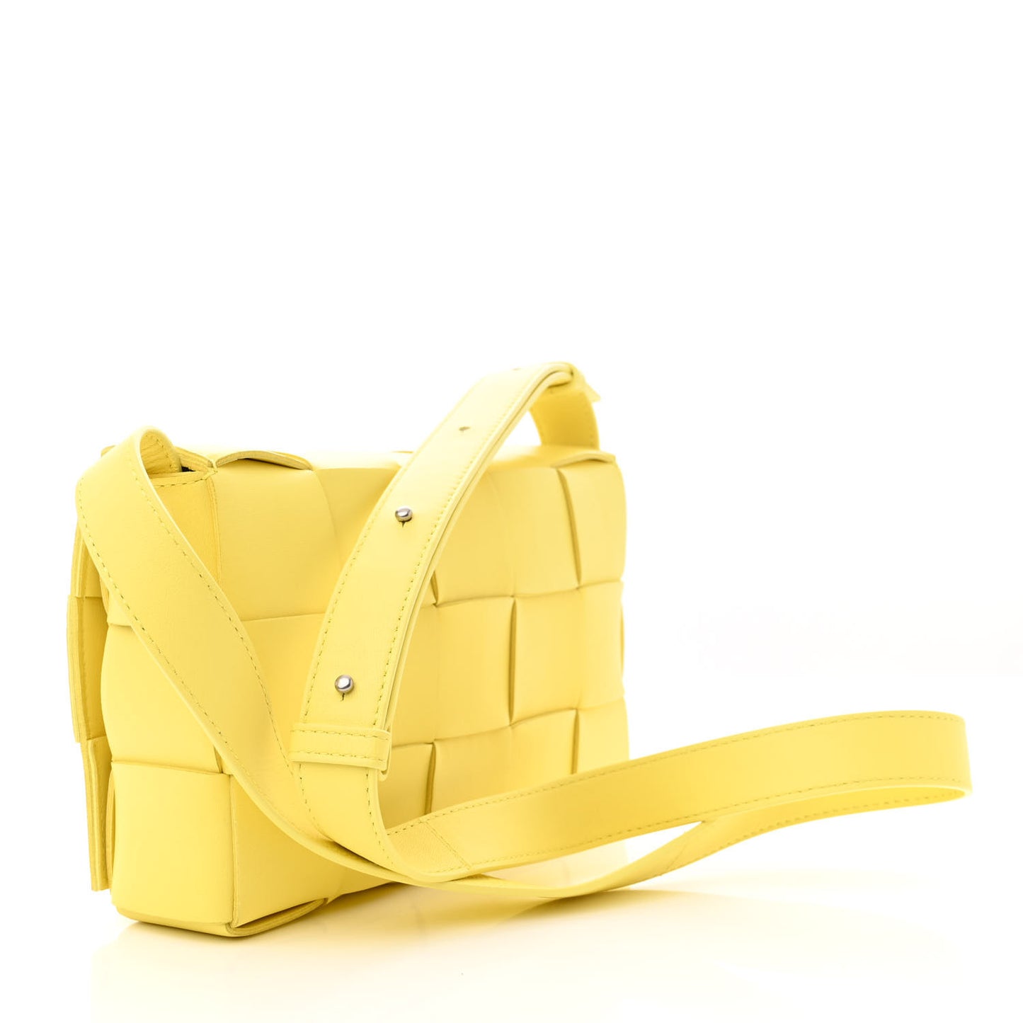 Nappa Maxi Intreccio Cassette Bag Lemonade