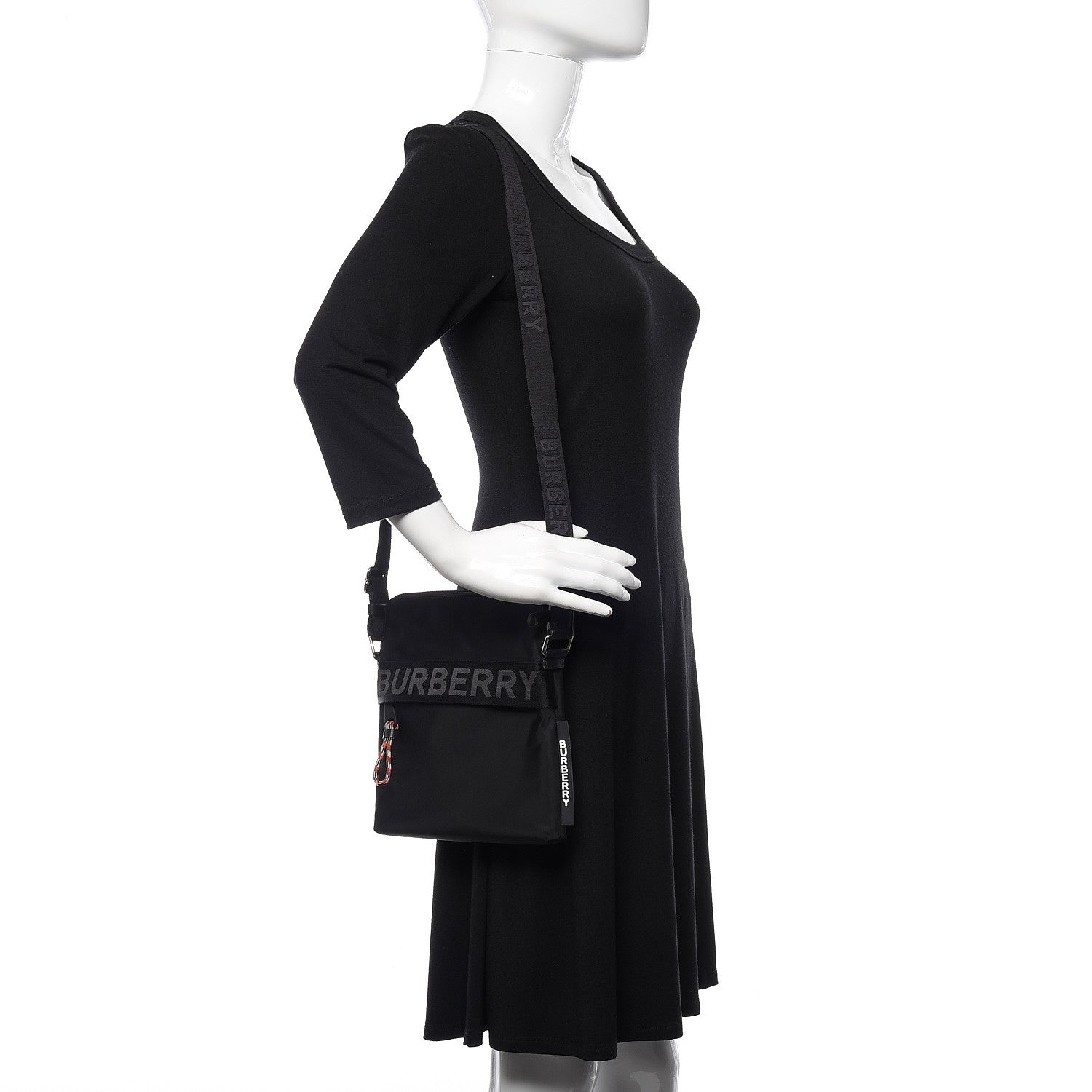 Burberry Nylon Neo Crossbody Bag Black 2 of 10