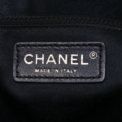 Chanel Lambskin Quilted Daily Shopping Tote Black 5 of 15