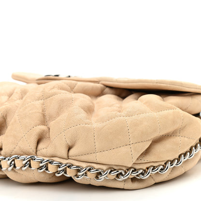 Chanel Washed Lambskin Quilted Mini Chain Around Flap Beige 10 of 12
