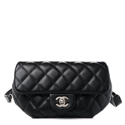 Chanel Calfskin Quilted CC Uniform Flap Belt Bag Black 1 of 11