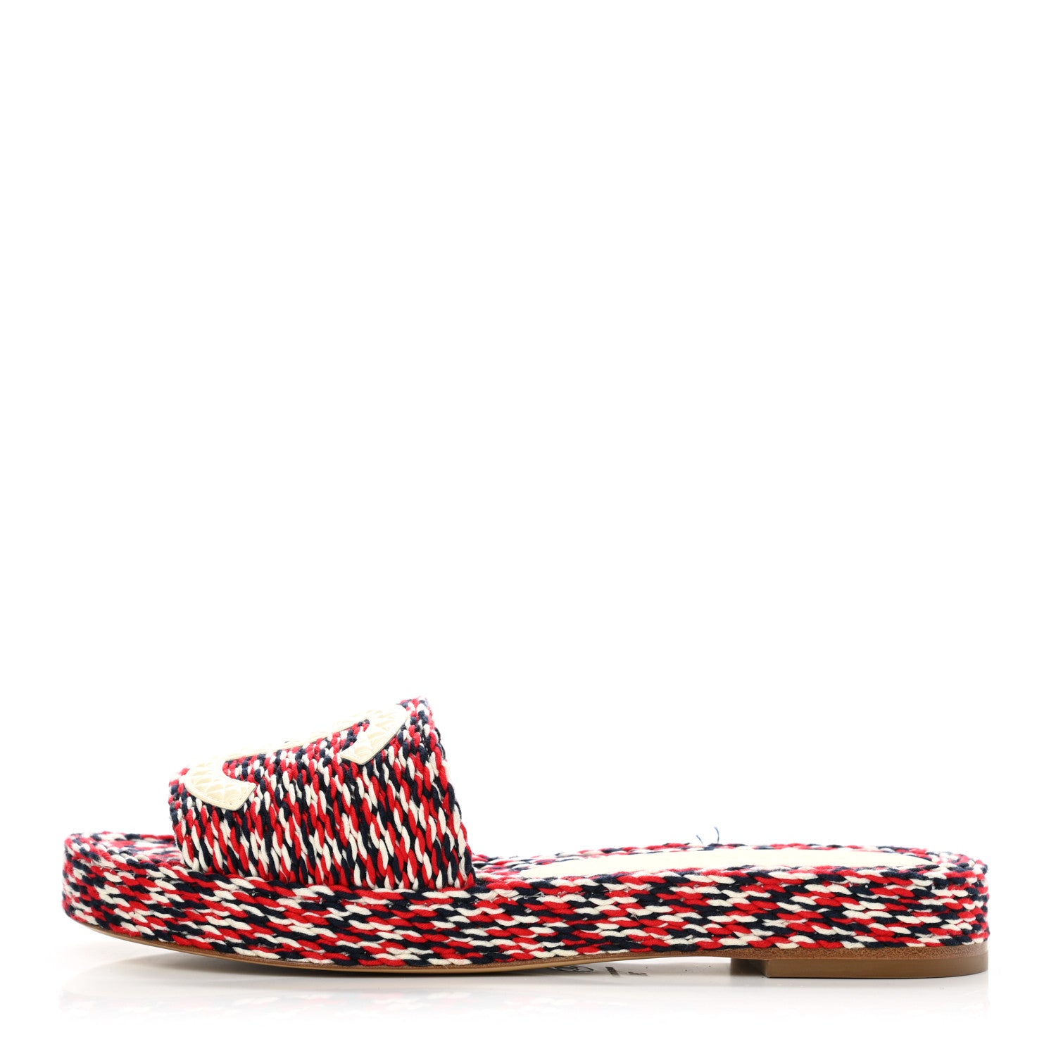 Chanel Braided Cord CC Mules 38 Red 1 of 9