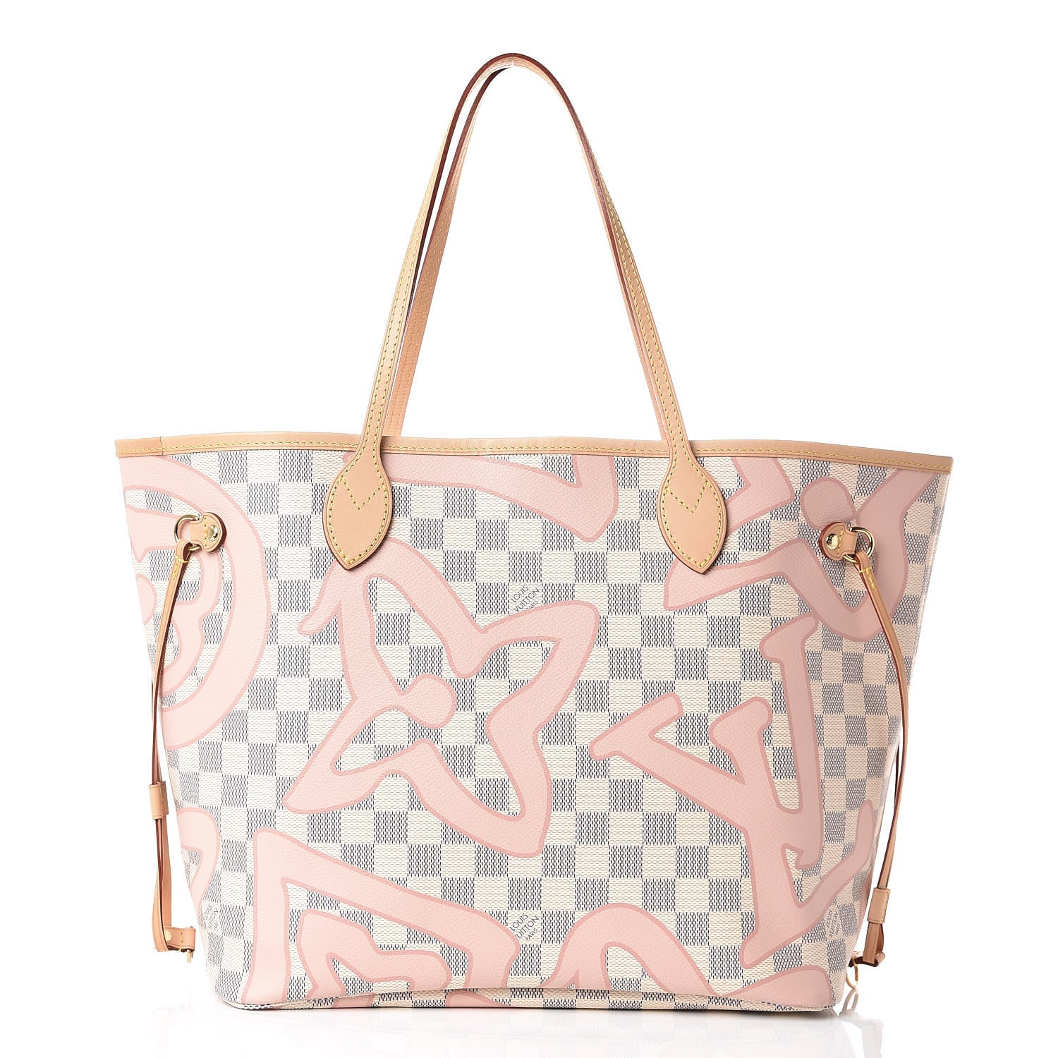 Louis Vuitton Damier Azur Tahitienne Neverfull MM 3 of 10