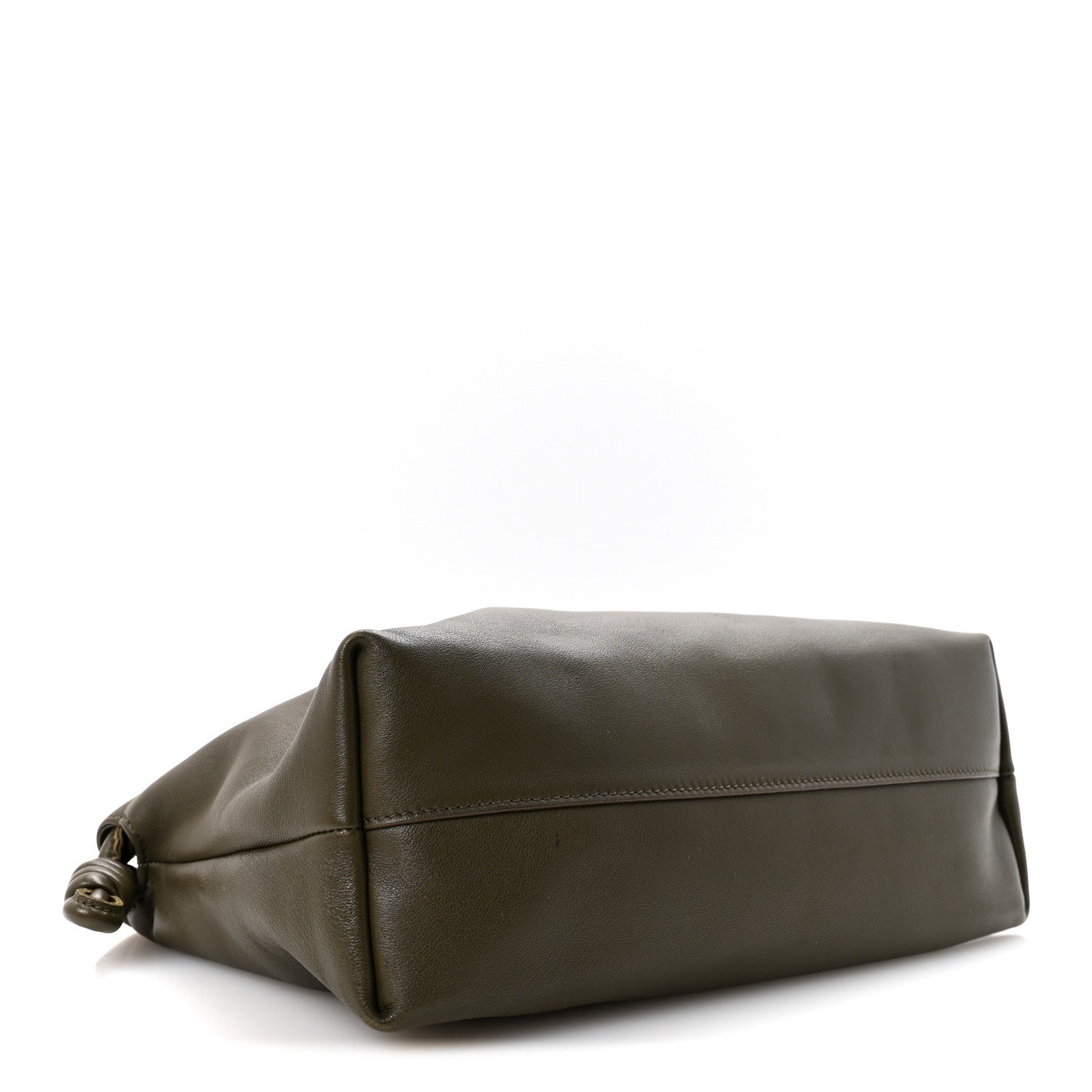 Loewe Mellow Nappa Medium Donut Chain Flamenco Knot Clutch Khaki Green 4 of 13