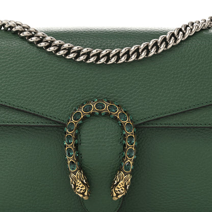 Gucci Pebbled Calfskin Small Dionysus Shoulder Bag Emerald 8 of 14