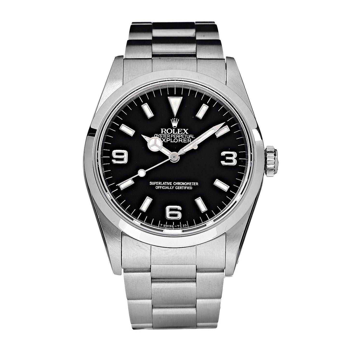 Stainless Steel 36mm Oyster Perpetual Explorer Watch Black 14270