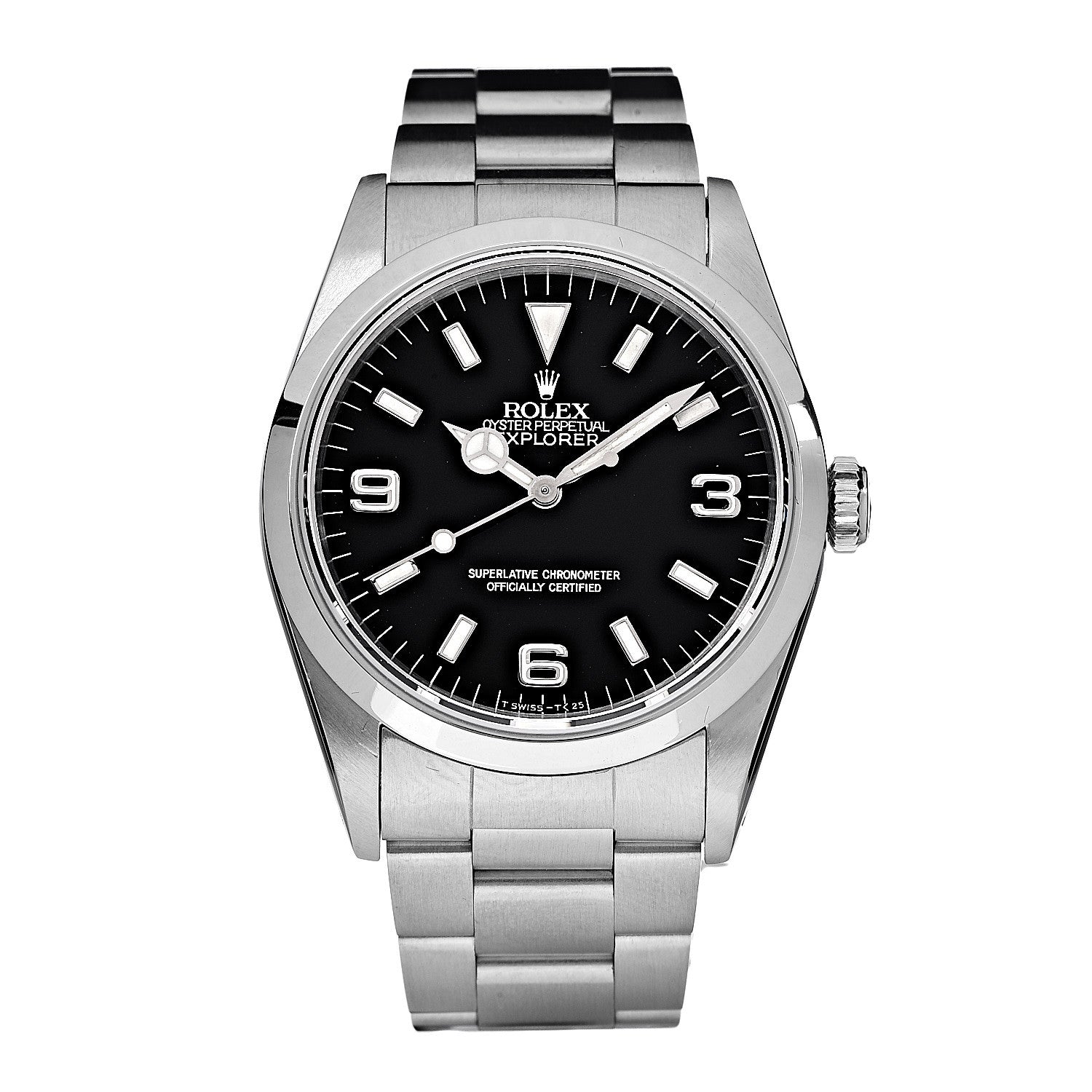Rolex Stainless Steel 36mm Oyster Perpetual Explorer Watch Black 14270 1 of 7