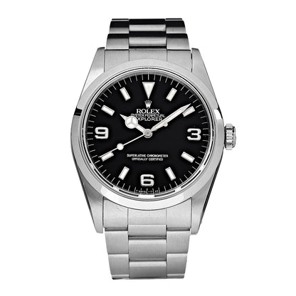Rolex Stainless Steel 36mm Oyster Perpetual Explorer Watch Black 14270 1 of 7