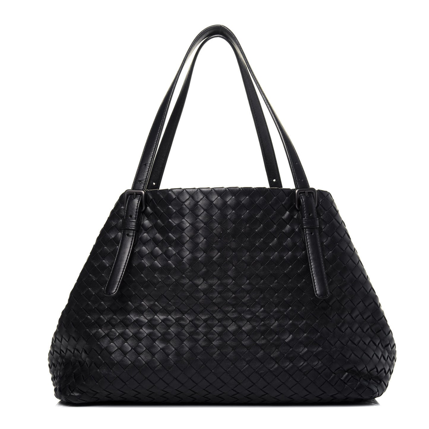Nappa Intrecciato Medium Cesta Tote Black