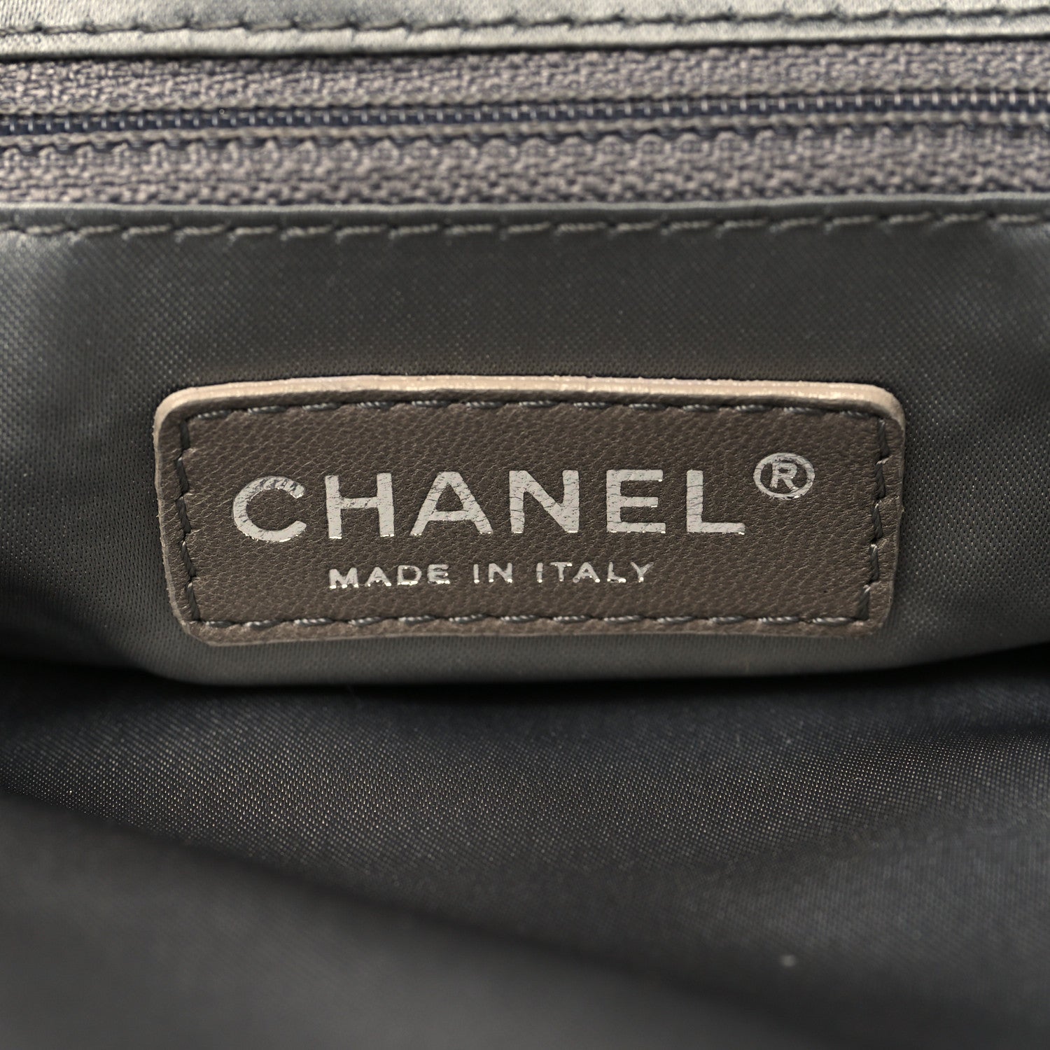 Chanel Satin Vertical Pleats Chain Fringe Evening Bag Black 6 of 9