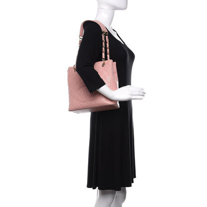 Chanel Caviar Quilted Petit Shopping Tote PST Pink 2 of 10