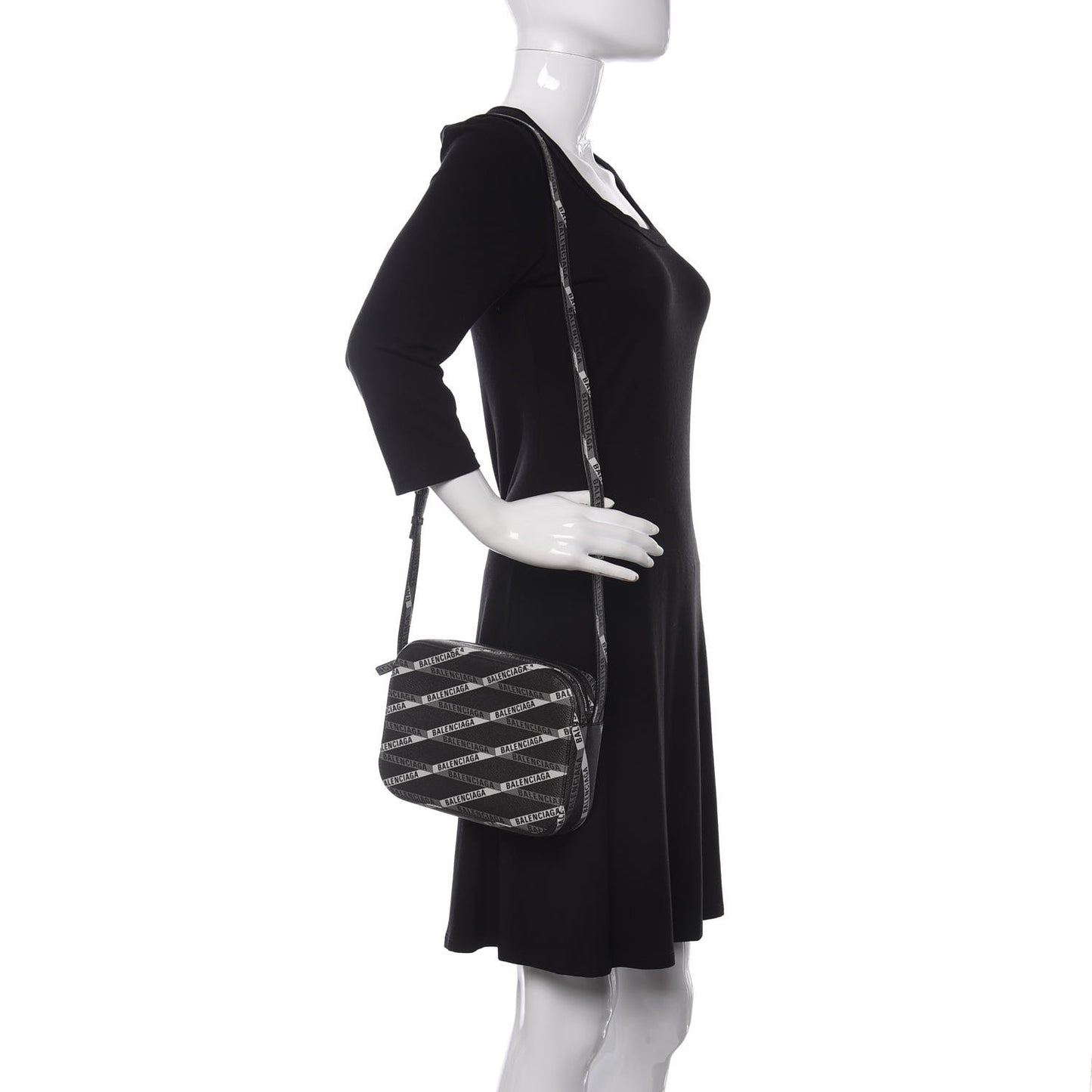 Coated Canvas Losange Monogram S Camera Bag Black Grey