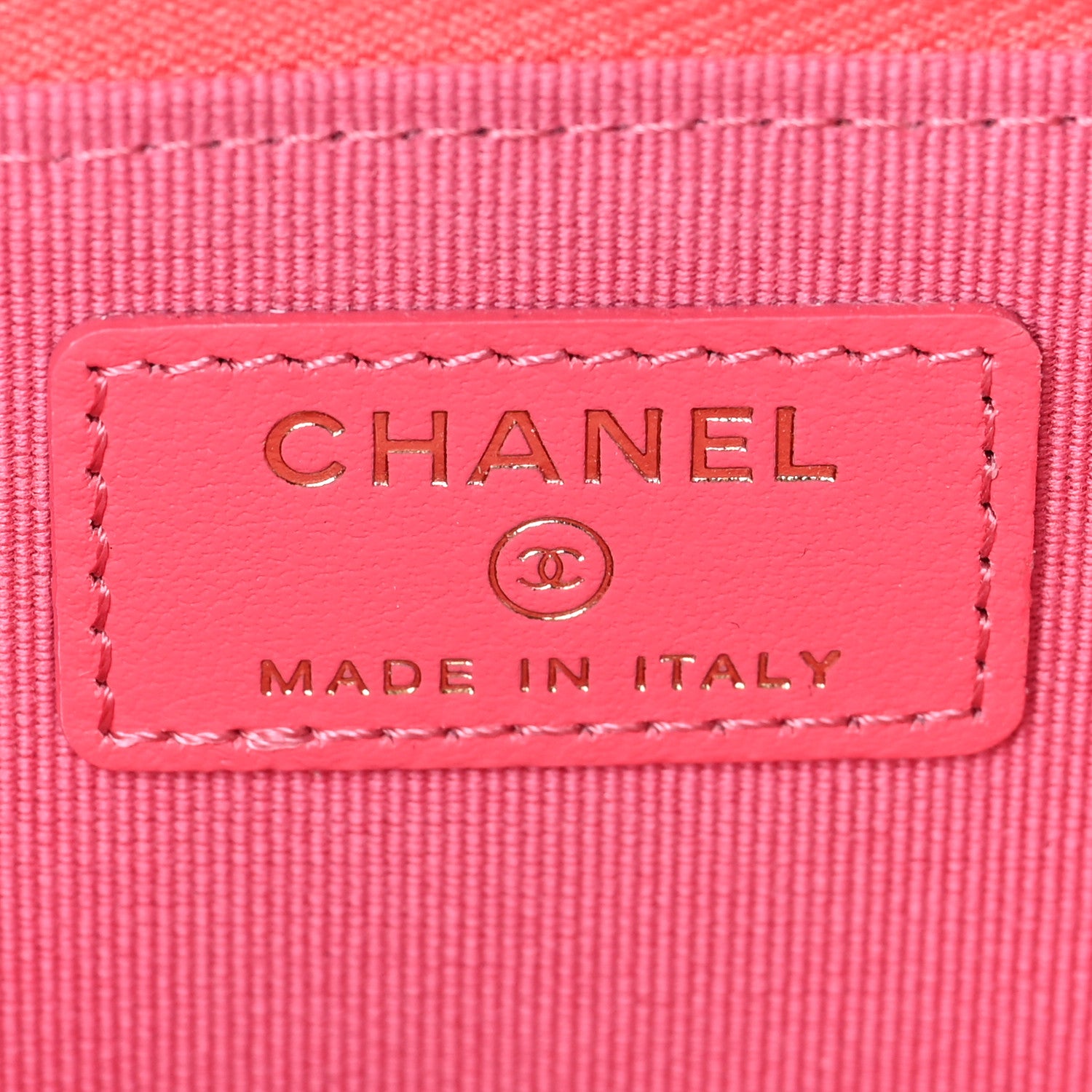 Chanel Caviar Quilted CC Zip Around Card Holder Rose 7 of 8