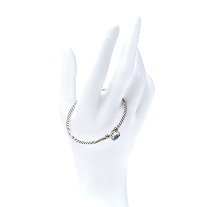 David Yurman Sterling Silver Blue Topaz 3mm Chatelaine Bracelet 2 of 6