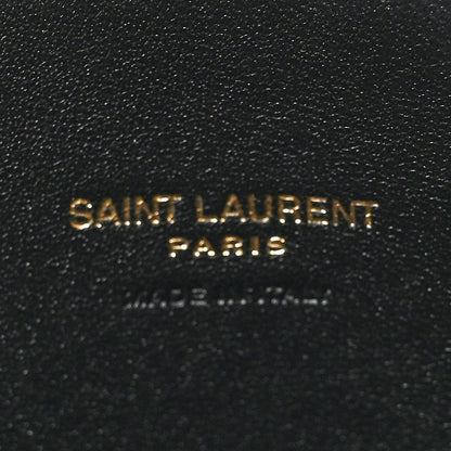 Saint Laurent Smooth Calfskin Suede Medium Reversible Monogram Kate Satchel Black 6 of 18