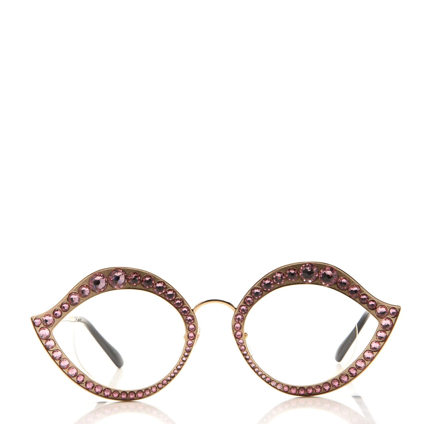 Metal Crystal Cat Eye Sunglasses GG0046S Light Pink