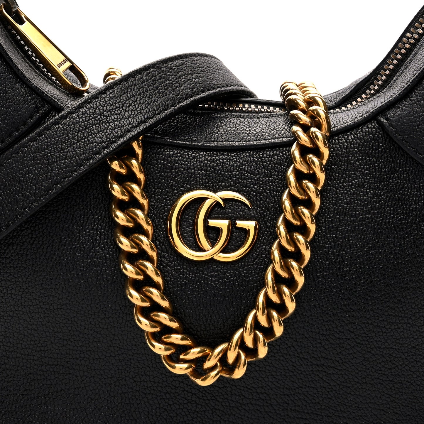 Goatskin Small Aphrodite Shoulder Bag Black