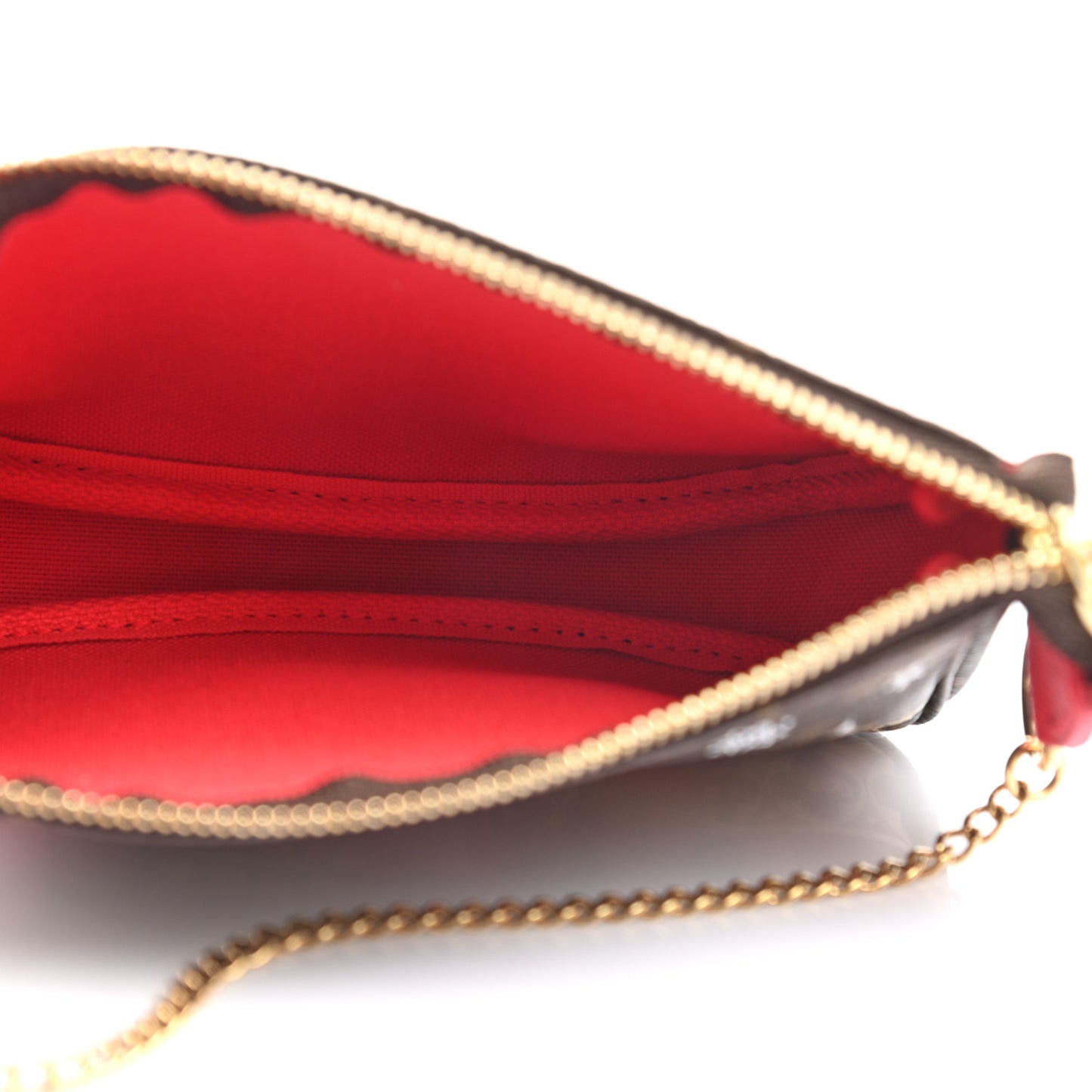 Monogram 2021 Christmas Animation London Mini Pochette Accessories Red