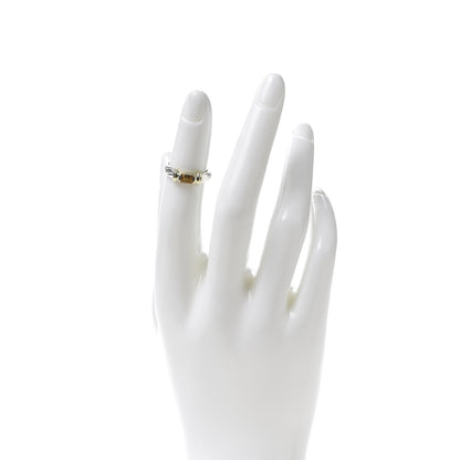 David Yurman Sterling Silver 14K Yellow Gold Citrine Cable Ring 47 4 2 of 4