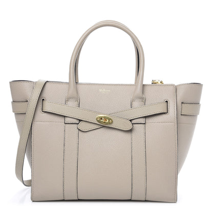 Mulberry Classic Grain Small Bayswater Zip Tote Dune 1 of 8