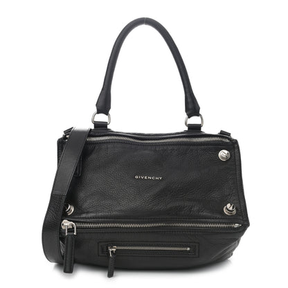 Givenchy Pebbled Calfskin Medium Bolt Stud Pandora Black 1 of 11