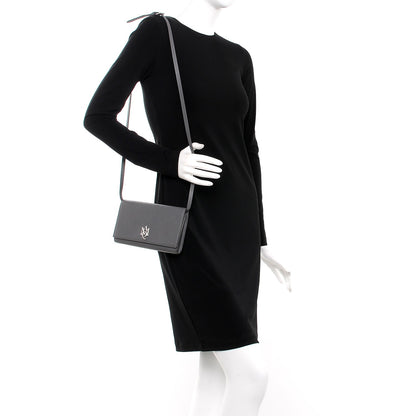 Alexander McQueen Calfskin Insignia Pouch Grey 2 of 9