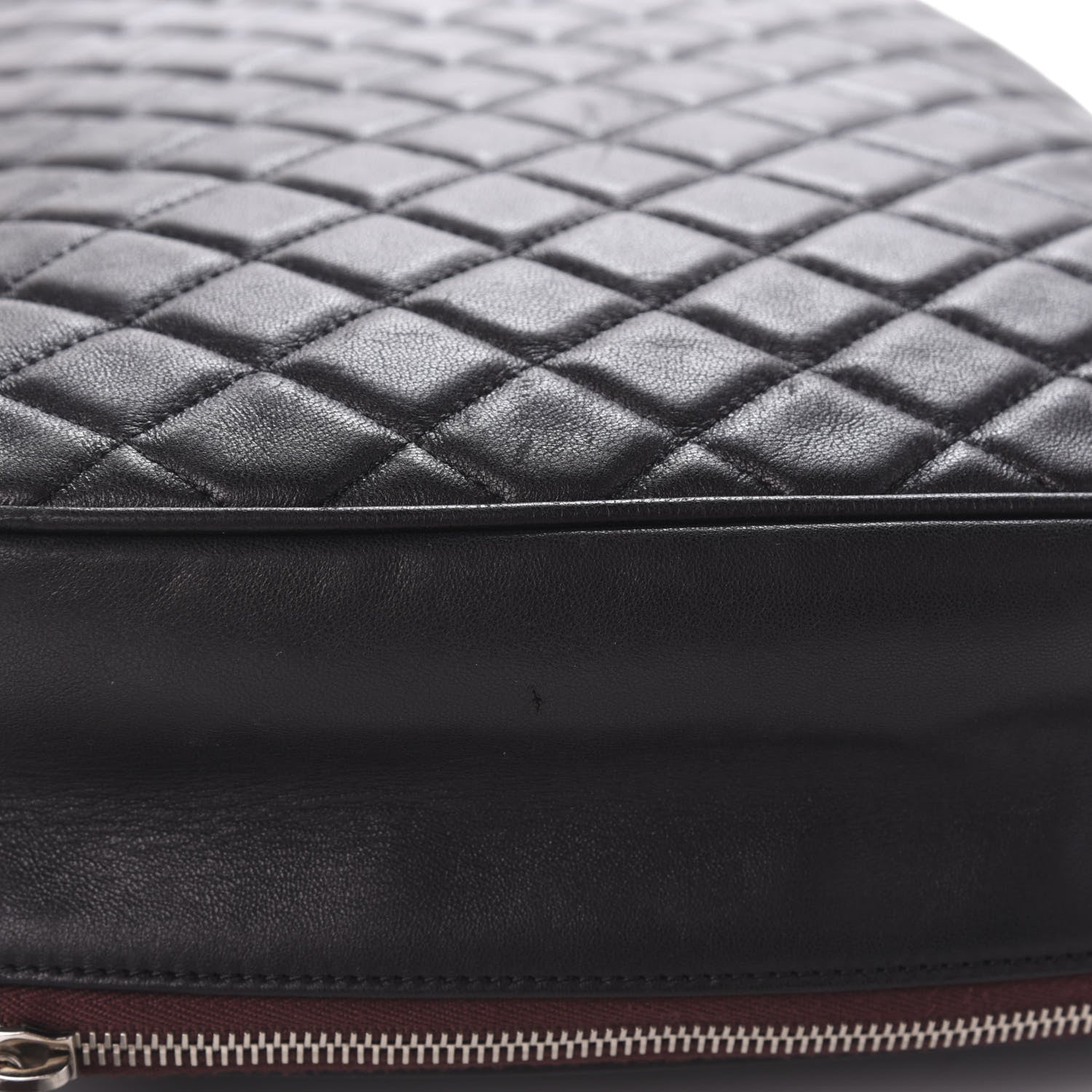 Chanel Lambskin Quilted Laptop Case Black 13 of 13