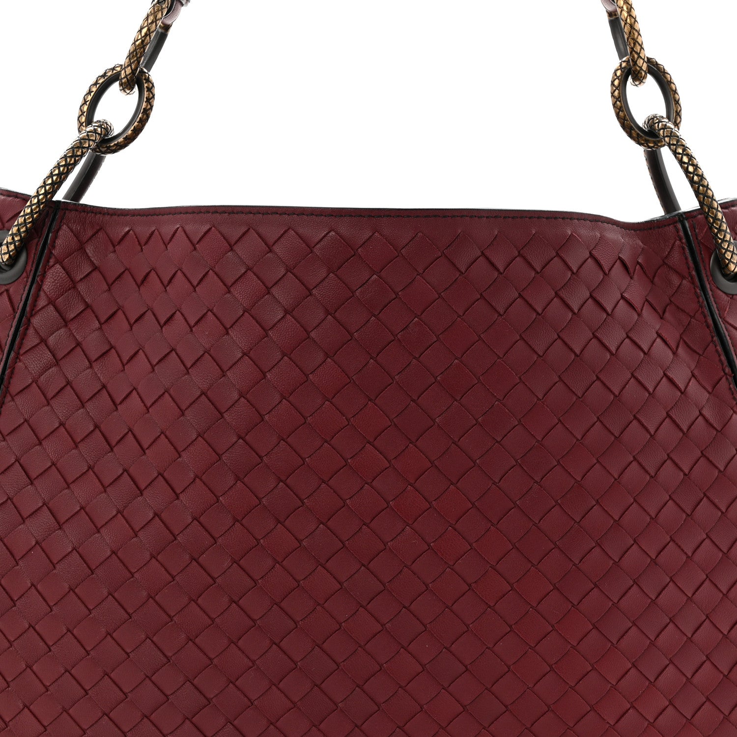 Bottega Veneta Nappa Intrecciato Small Loop Bordeaux 9 of 11
