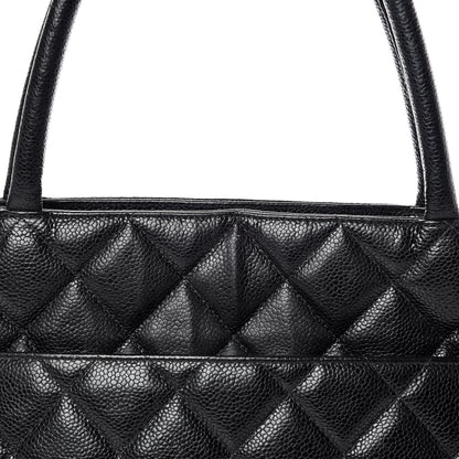 Chanel Caviar Quilted Medallion Tote Black 15 of 20